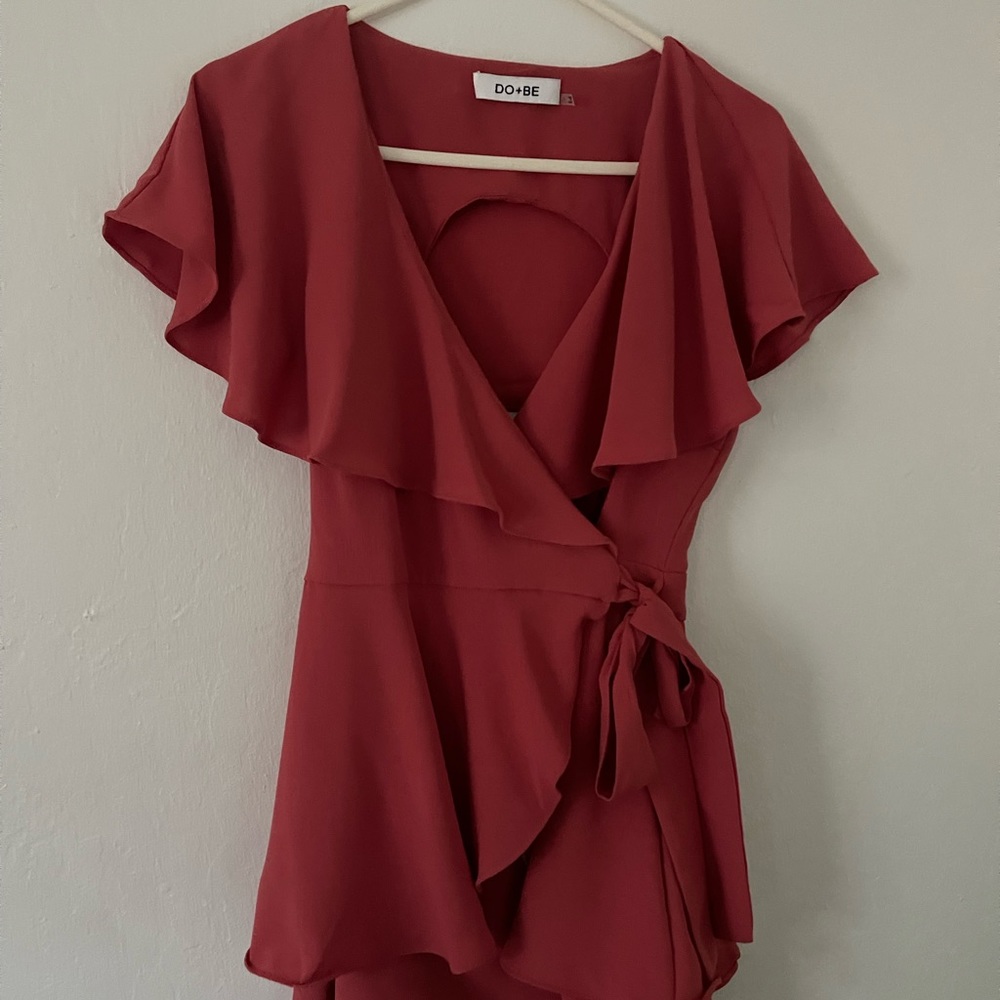 Coral/pink romper